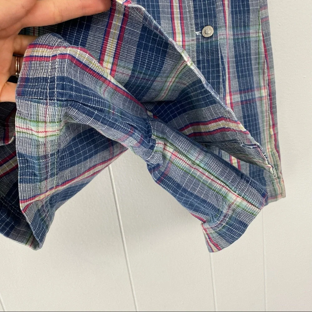Vintage The Relay Company Plaid Button Front Skort Mini Skirt Size Small 26" - Picture 7 of 13
